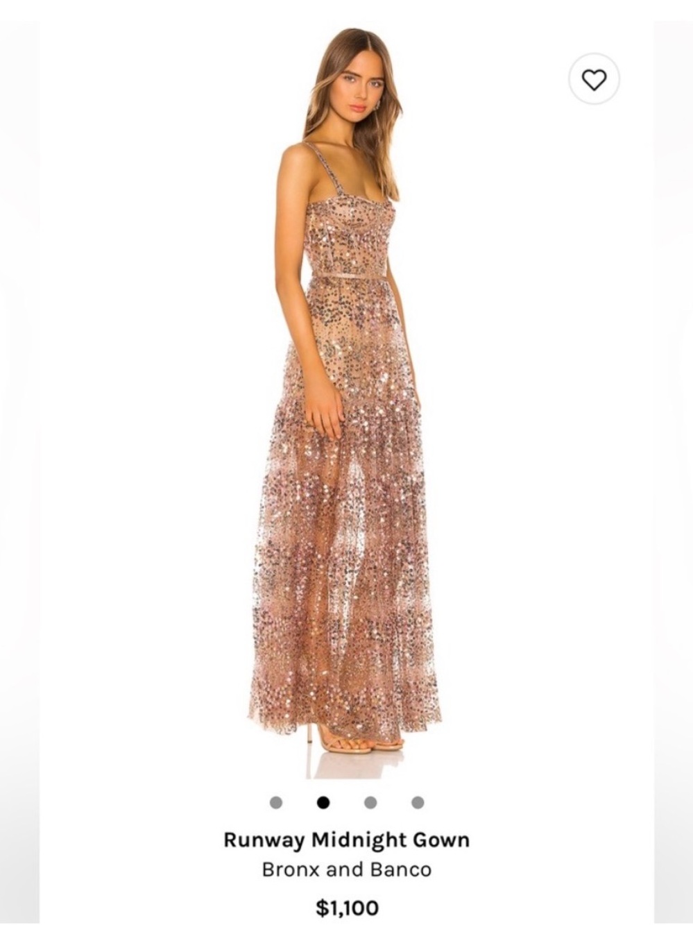 Bronx and Banco Midnight Gold Sequin Maxi Dress US10/XL - Picture 2 of 10